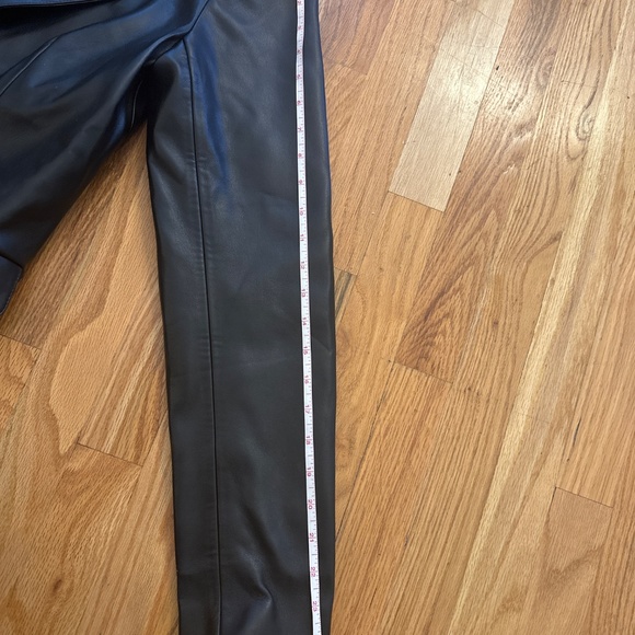 GOOD AMERICAN Better Than Leather Oversized Faux Leather Blazer, Black Size 1 - Picture 9 of 10